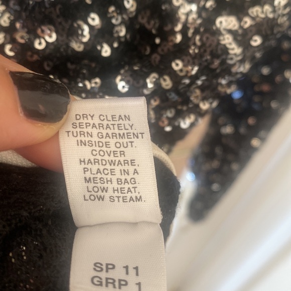 ST.JOHN silk sequins cardigan size S. - Picture 7 of 11
